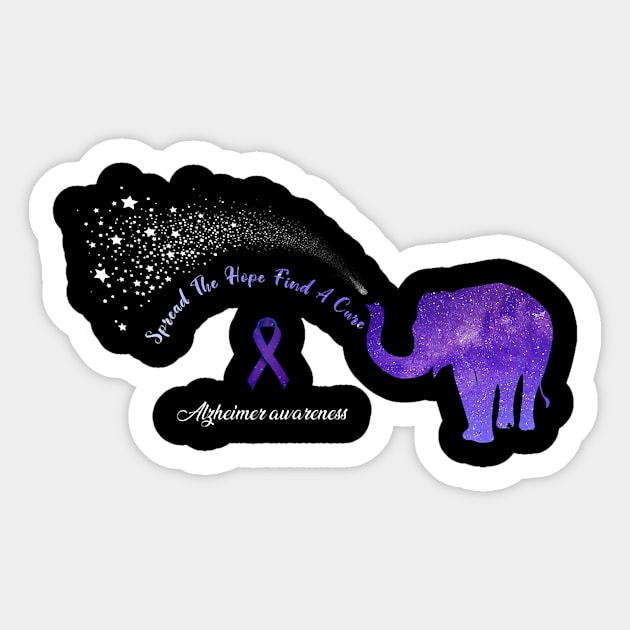 Alzheimer Awareness Spread The Hope Find A Cure Gift Sticker by thuylinh8